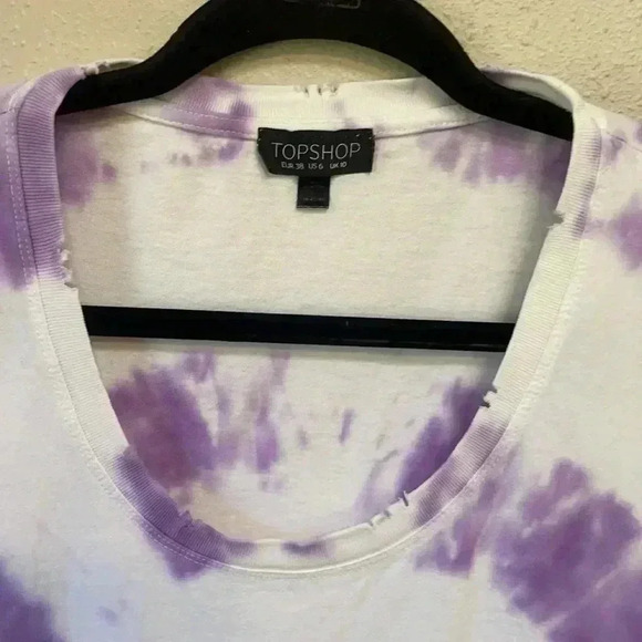 TOPSHOP Women’s Tie Dye T-Shirt - Picture 5 of 6